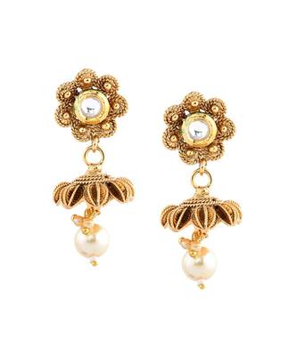 Gold Plated Designer necklaces with earings 4