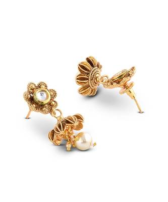 Gold Plated Designer necklaces with earings 5