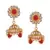 Gold Plated Red Stone Studded Choker Necklace Set
