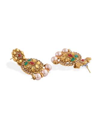 Gold Plated Stone Studded Traditional  Choker Set 5