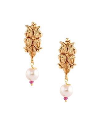 Gold Plated Designer Flower Necklace Set 4