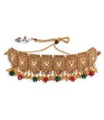 Gold Plated Choker Necklace Set for womens