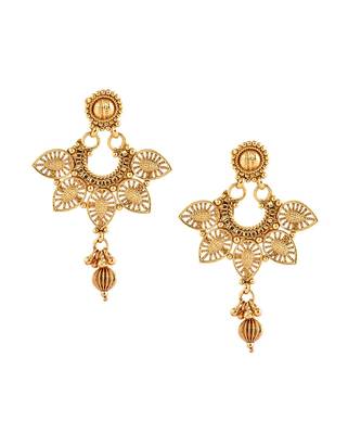 Gold Plated Traditional South Style Necklace Set For Women 4