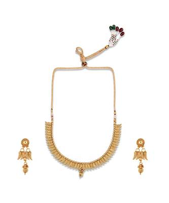 Gold Plated Traditional South Indian Necklace Set For Womens 2