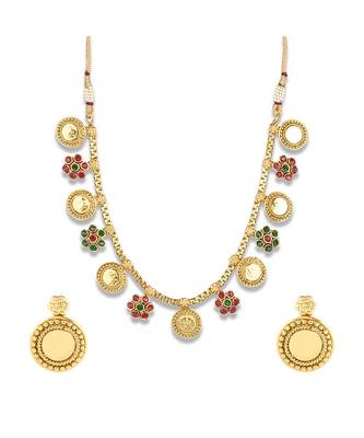 Gold Plated Traditional Necklace Set 2