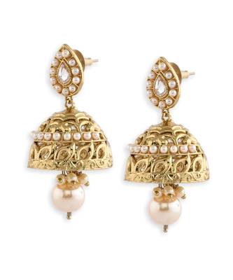 Gold Plated Traditional Jhumki 3
