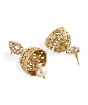 Gold Plated Traditional Jhumki 4