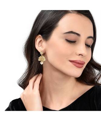 Gold Plated Traditional Jhumki 1