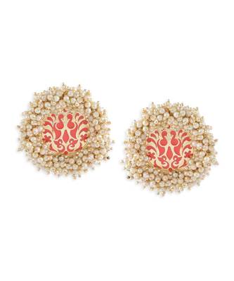 Gold Plated Polki Studs 1