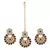 Multicolour Stone Studded Maang Tikka With Earring Set