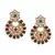 Multicolour Stone Studded Maang Tikka With Earring Set