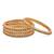 Gold Plated Multicolour Stone Studded Set Of 4 Bangles