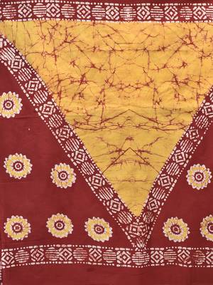 Multicolor printed pure cotton saree with blouse 4