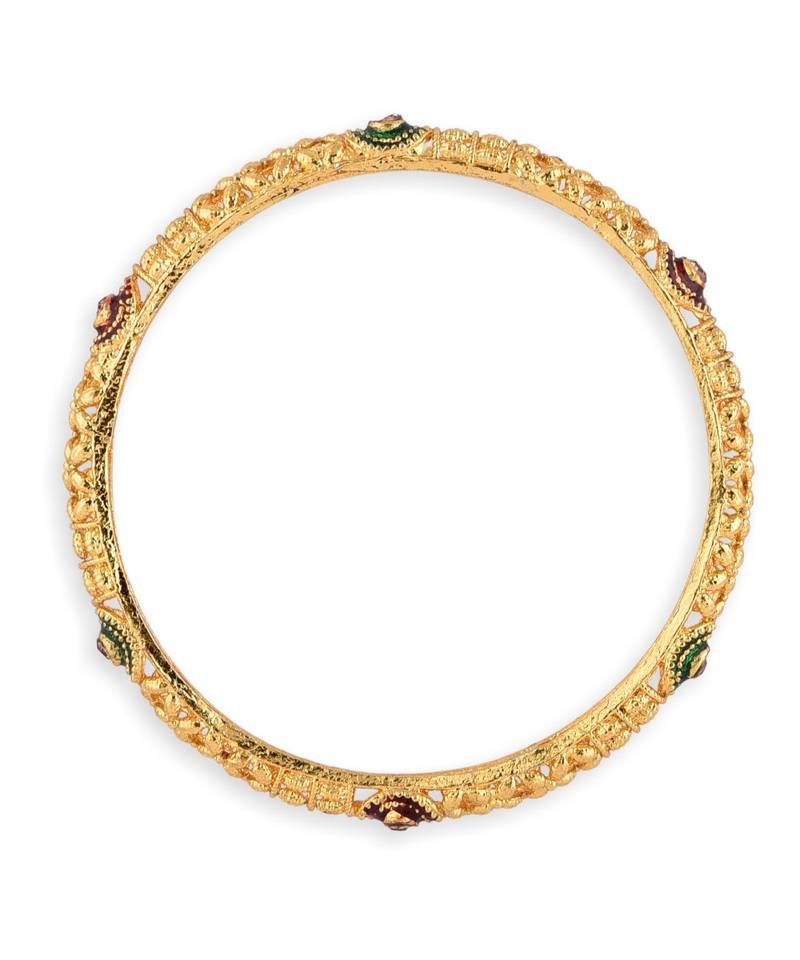Gold Plated Traditional Design Set Of 4 Bangles