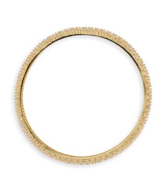 Gold Plated American Diamond Set Of 2 Bangles 3
