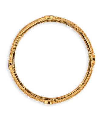 Gold Plated Ethnic Designer 4 Pc Bangles For Women 3