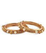 Gold Plated Traditional 2 Pc Bangles