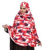 JSDC Floral Printed Stitched Spun Lycra Chaderi Hijab Without Sleeves