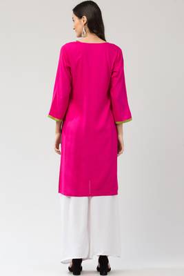 MRC Women's Neck Embroidered Kurti 2