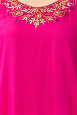 MRC Women's Neck Embroidered Kurti 5