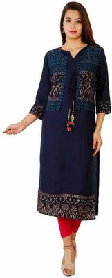 Attractive Woman Rayon Kurti with Jacket 1
