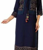 Attractive Woman Rayon Kurti with Jacket
