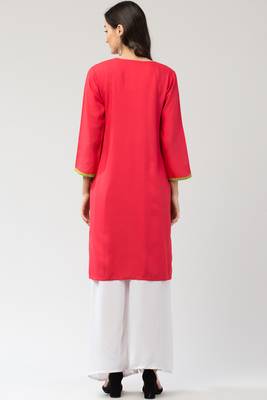 MRC Women's Neck Embroidered Kurti 2