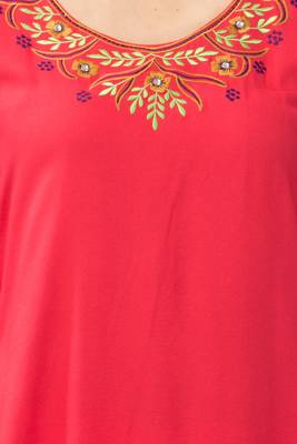 MRC Women's Neck Embroidered Kurti 5