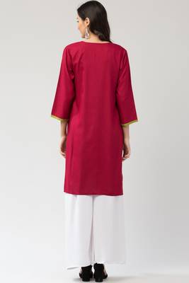 MRC Women's Neck Embroidered Kurti 2