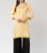 MRC Women's Neck Embroidered Kurti