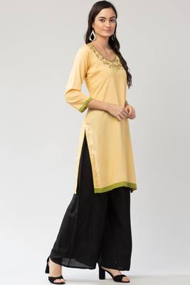 MRC Women's Neck Embroidered Kurti 4