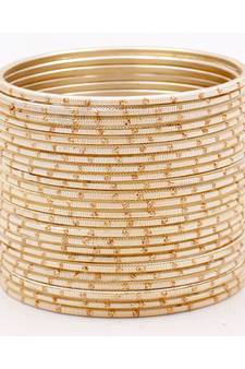 White bangles-and-bracelets