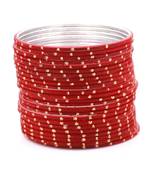 Red bangles-and-bracelets