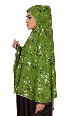 JSDC Floral Printed Stitched Spun Lycra Chaderi Hijab Without Sleeves 5