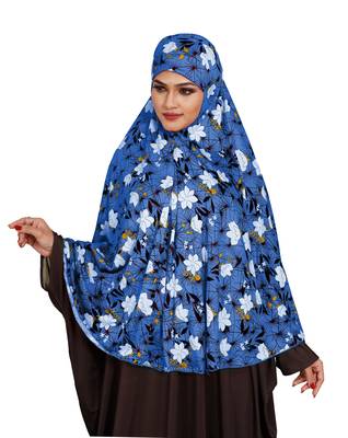 JSDC Namazi Wear Floral Printed Stitched Spun Lycra Chaderi Hijab Without Sleeves 2