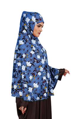 JSDC Namazi Wear Floral Printed Stitched Spun Lycra Chaderi Hijab Without Sleeves 4