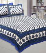 Texstylers Pure Cotton Jaipuri Print 200 TC Double Bedsheet With 2 Pillow Covers
