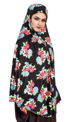 JSDC Casual Wear Printed Spun Lycra Chaderi Hijab Without Sleeves 5