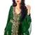 Dark Green Morrocan Georgette Islamic Kaftan