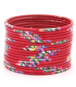 Red bangles-and-bracelets