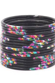 Black bangles-and-bracelets