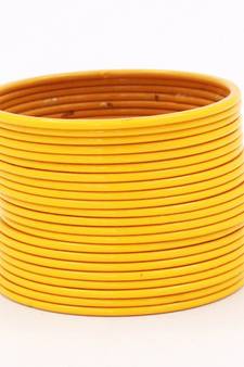 Yellow bangles-and-bracelets