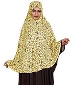 JSDC Printed Stitched Spun Lycra Abaya Hijab Without Sleeves