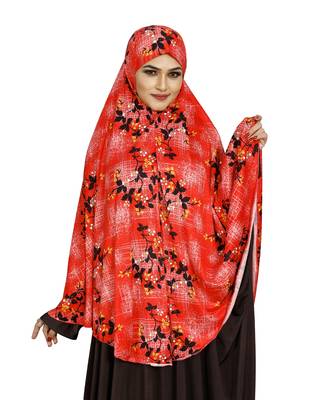 JSDC Casual Wear Printed Spun Lycra Chaderi Hijab Without Sleeves 2