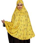 JSDC Printed Spun Lycra Chaderi Abaya Hijab Without Sleeves