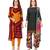 Salwar Studio Women's Pack of 2 Synthetic Printed Unstitched Dress Material Combo