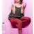 Maroon Color Embroidered Leggings