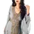Light Grey Moroccan Kaftan with Gold & Copper Beadwork | Luxury Event Dress
