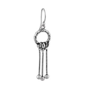 Magnificent Lotus Drop Earrings-ER079 2