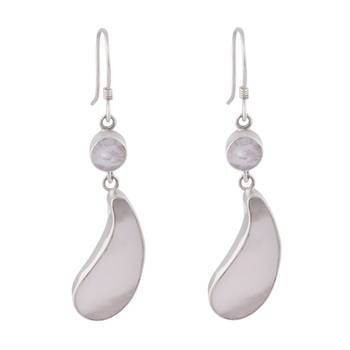 Drizzle Drop Silver Earrings-ERMX022 1